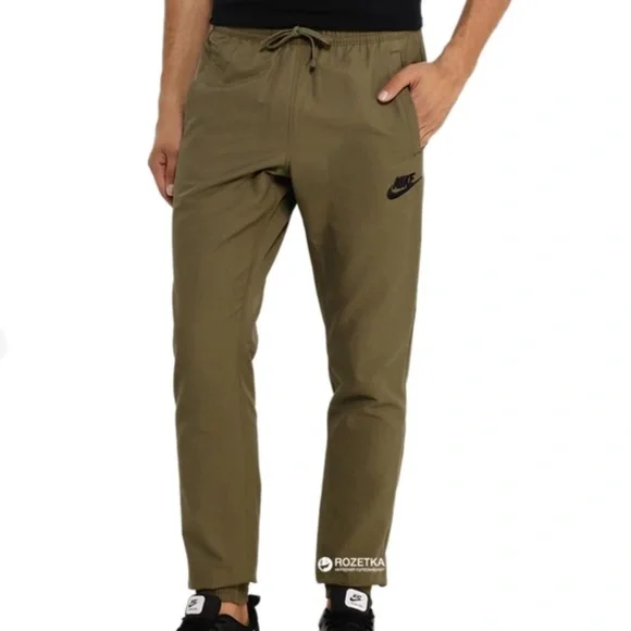 Nike Track Tapered Joggers Athletic Pant Olive Green Size Large - Picture 1 of 8